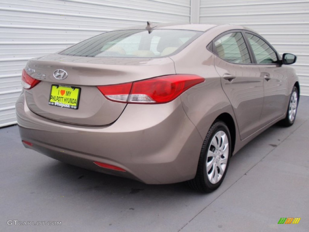 2012 Elantra GLS - Desert Bronze / Beige photo #3