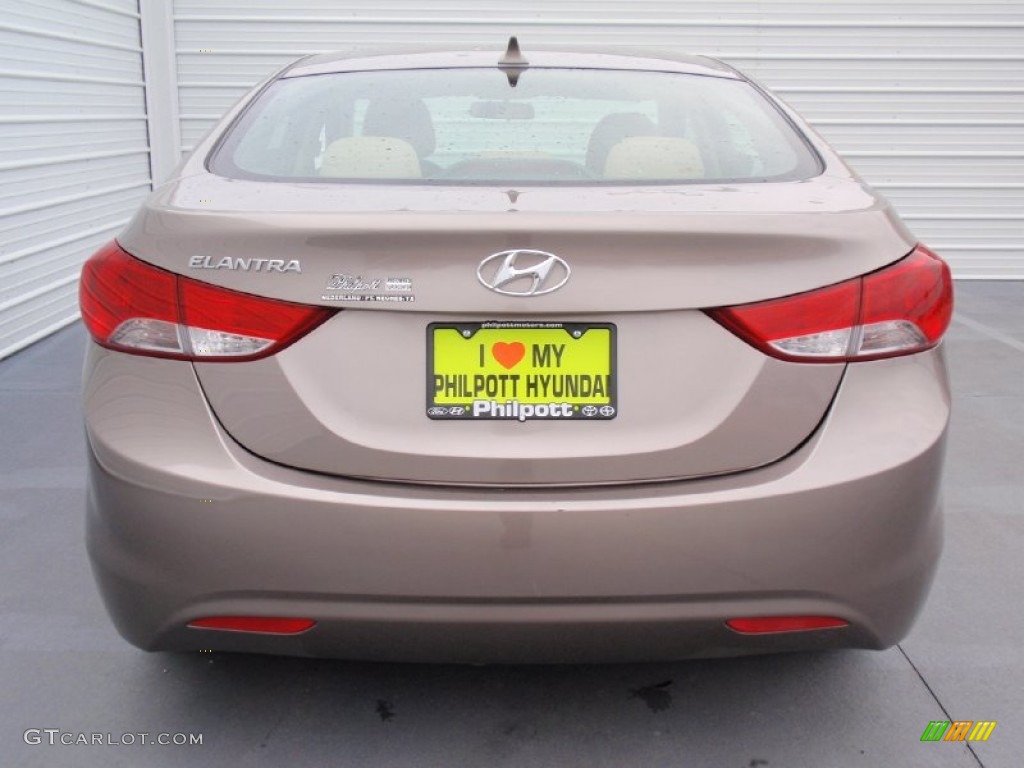 2012 Elantra GLS - Desert Bronze / Beige photo #4