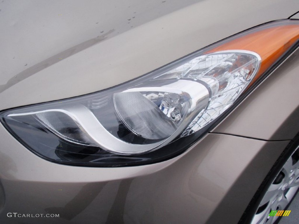 2012 Elantra GLS - Desert Bronze / Beige photo #9