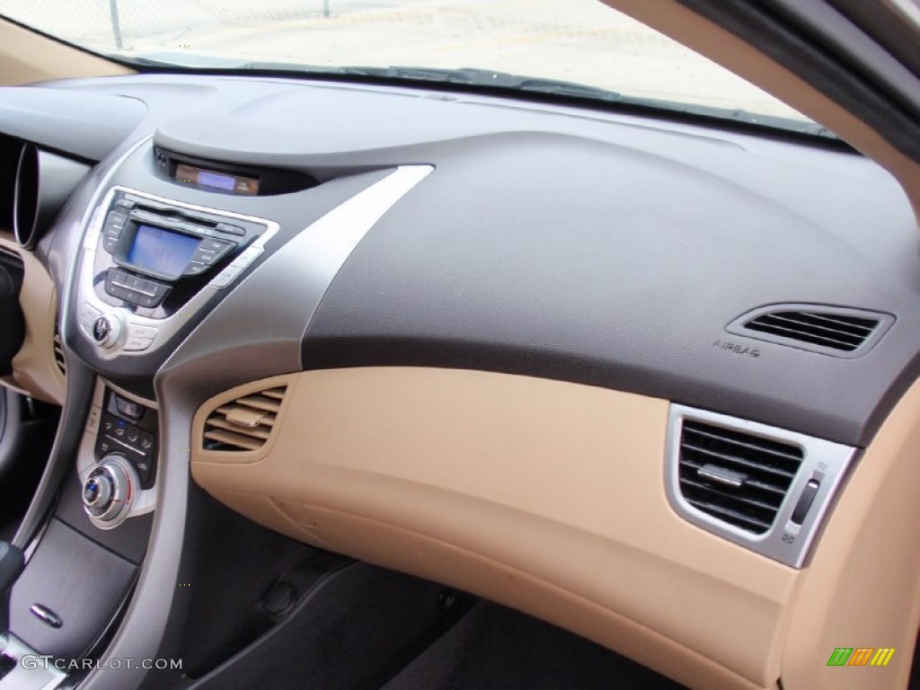 2012 Elantra GLS - Desert Bronze / Beige photo #27
