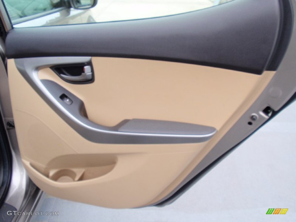 2012 Elantra GLS - Desert Bronze / Beige photo #29