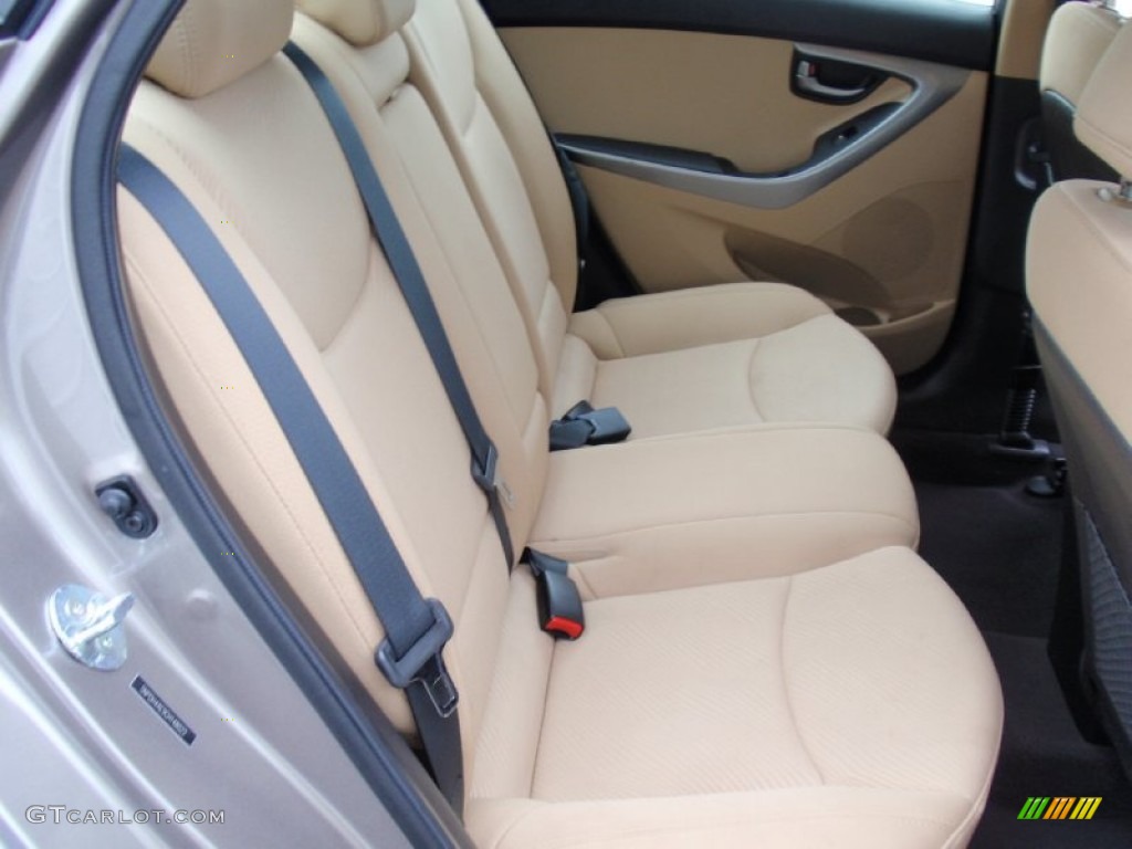 2012 Elantra GLS - Desert Bronze / Beige photo #30