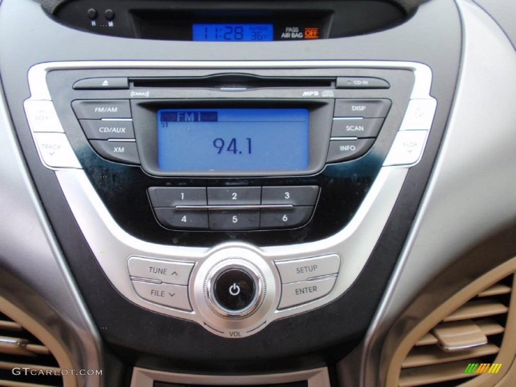 2012 Elantra GLS - Desert Bronze / Beige photo #41