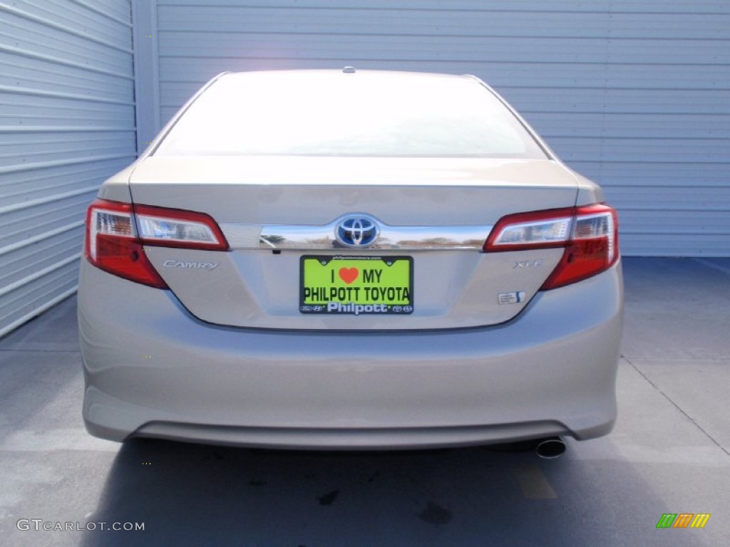 2014 Camry Hybrid XLE - Champagne Mica / Ivory photo #5