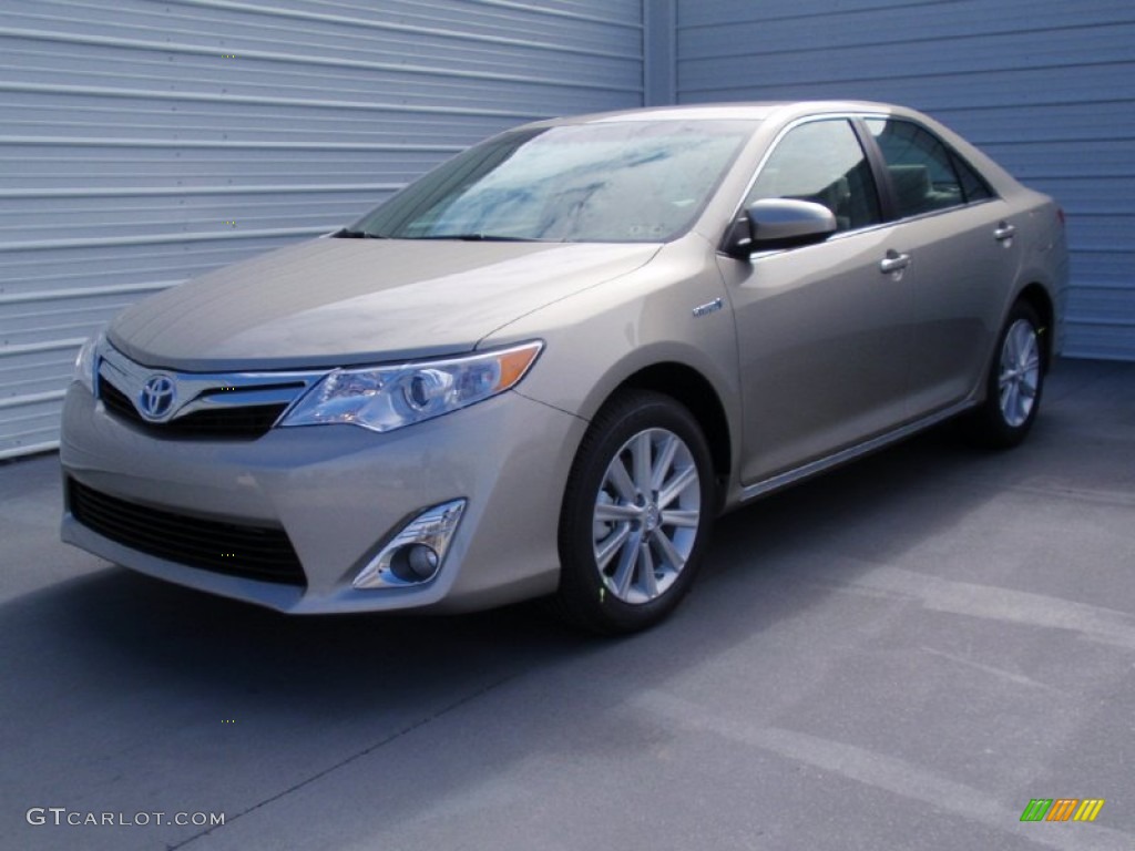 2014 Camry Hybrid XLE - Champagne Mica / Ivory photo #7