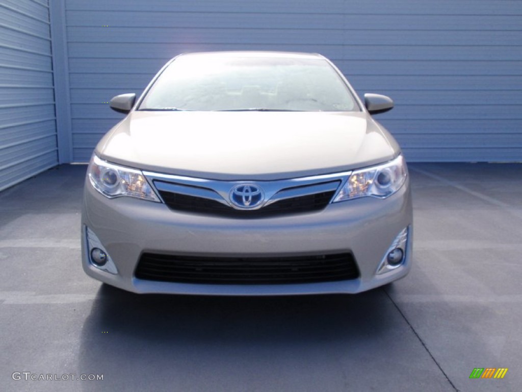 2014 Camry Hybrid XLE - Champagne Mica / Ivory photo #8