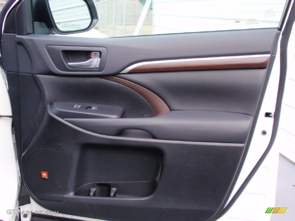 2014 Toyota Highlander Limited Black Door Panel Photo #90406439