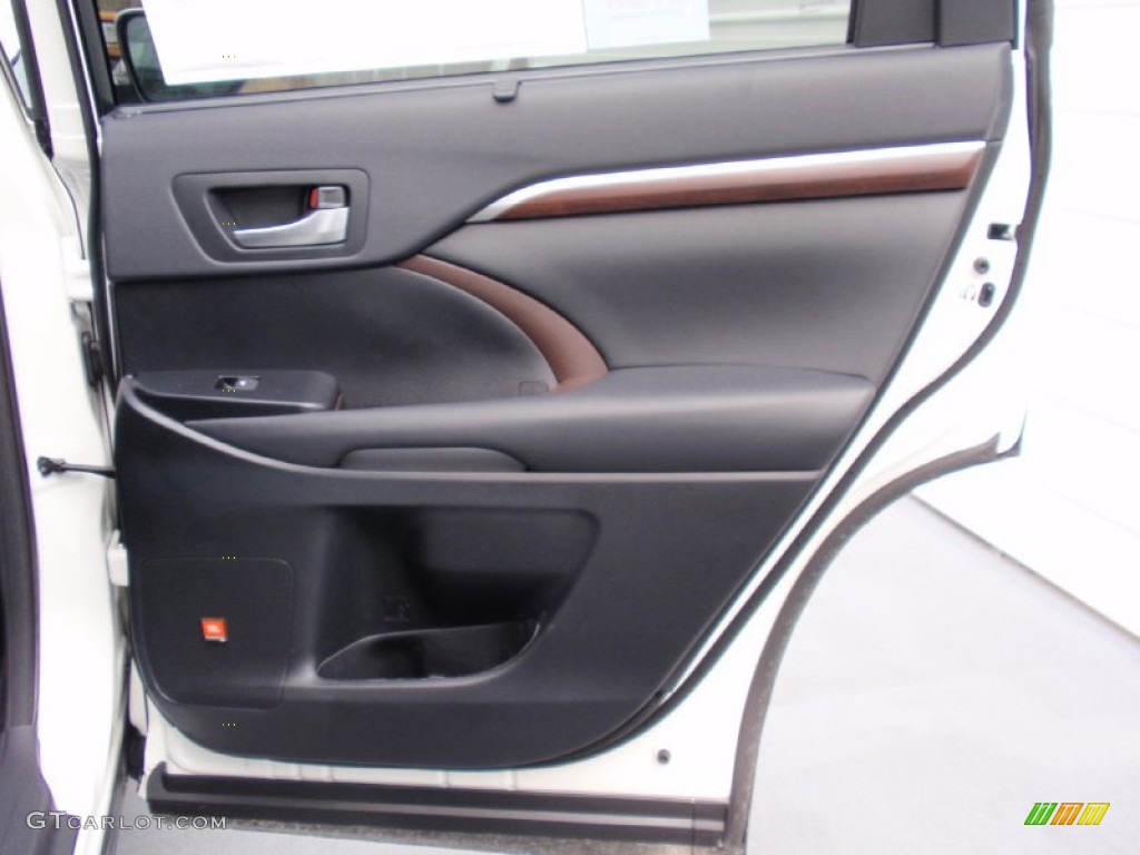 2014 Toyota Highlander Limited Black Door Panel Photo #90406466