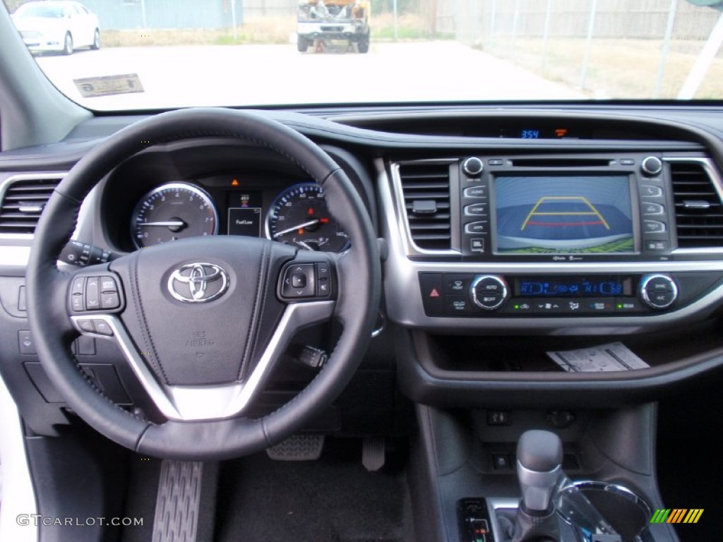 2014 Toyota Highlander Limited Black Dashboard Photo #90406574