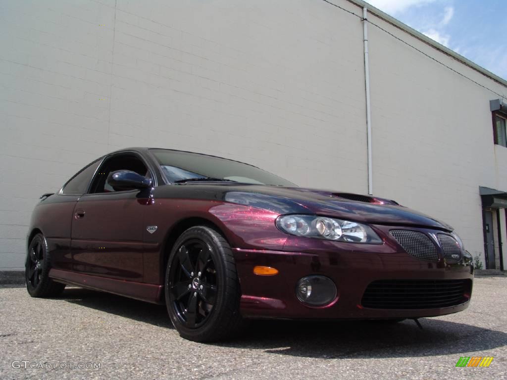 2005 GTO Coupe - Custom Dark Red Metallic / Red photo #3