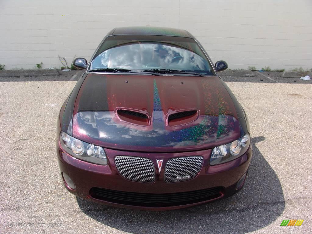 2005 GTO Coupe - Custom Dark Red Metallic / Red photo #4