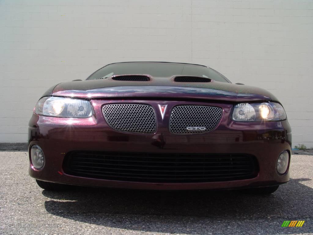 2005 GTO Coupe - Custom Dark Red Metallic / Red photo #5