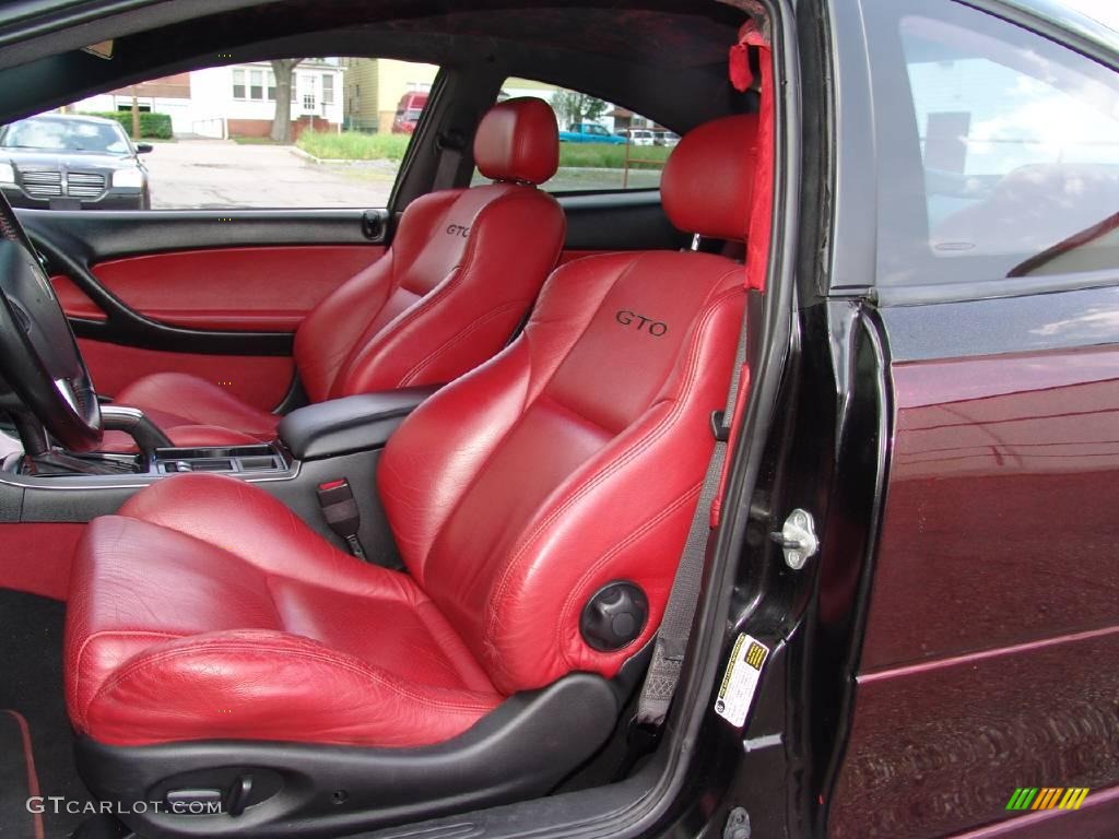 2005 GTO Coupe - Custom Dark Red Metallic / Red photo #10