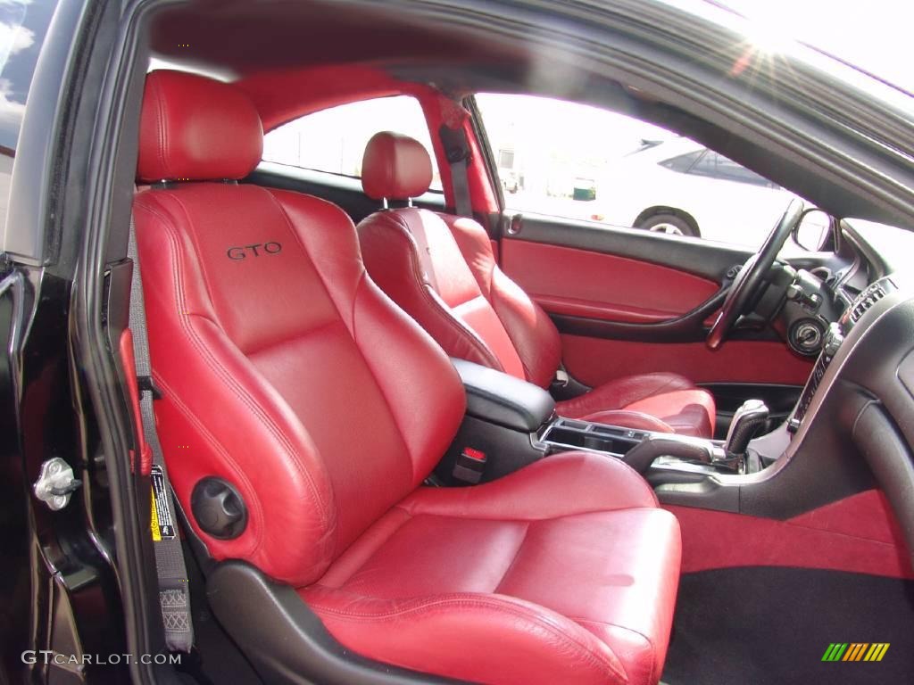 2005 GTO Coupe - Custom Dark Red Metallic / Red photo #11