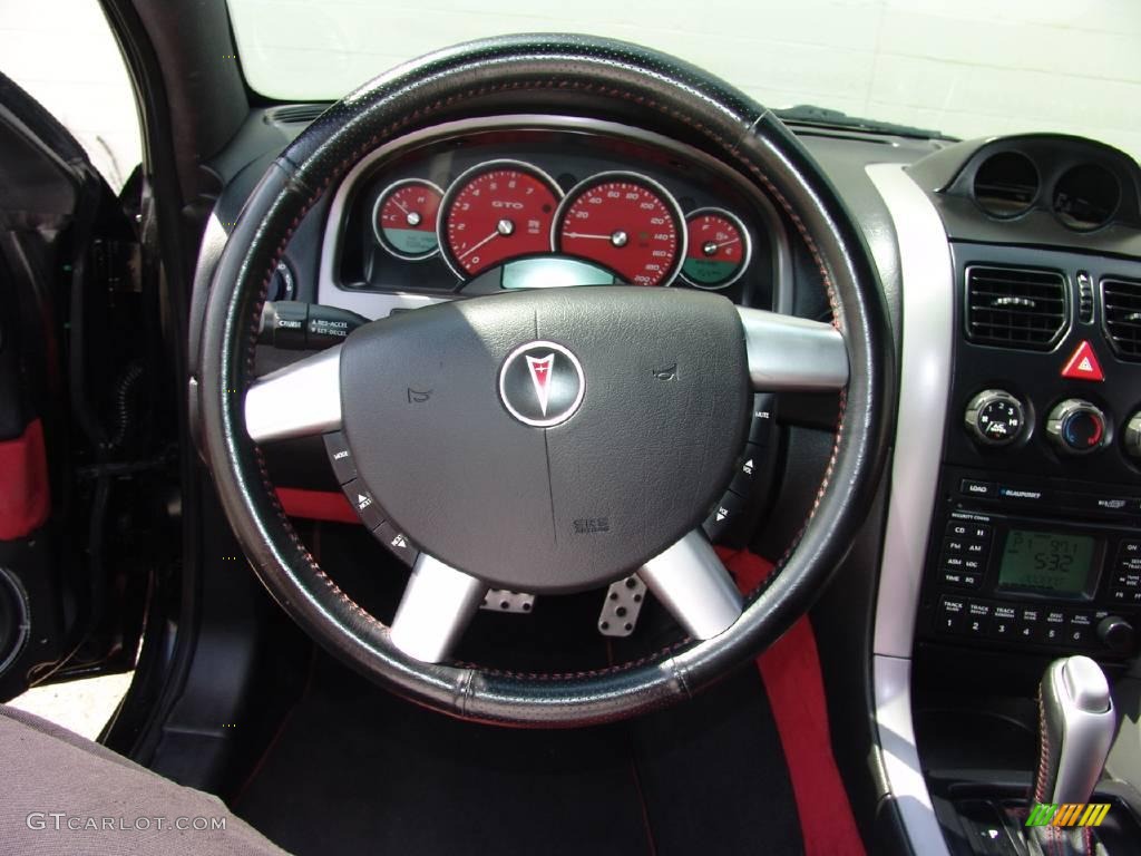 2005 GTO Coupe - Custom Dark Red Metallic / Red photo #16