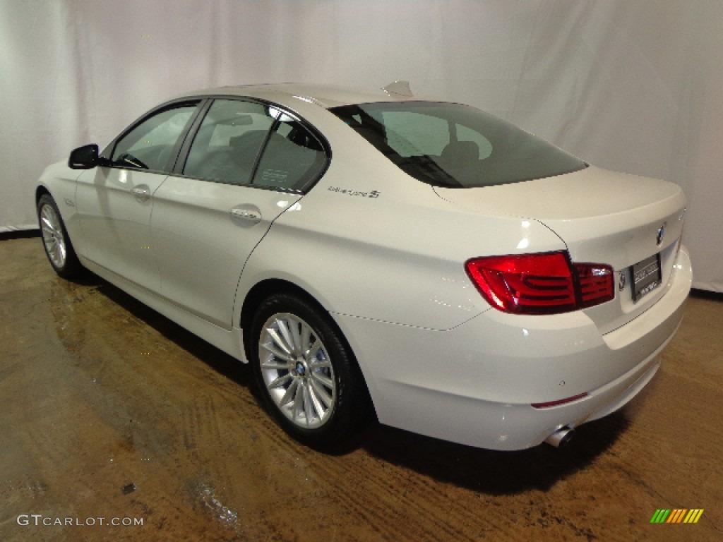 2013 5 Series ActiveHybrid 5 - Alpine White / Black photo #5