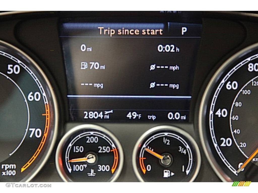 2013 Bentley Continental GTC V8 Standard Continental GTC V8 Model Gauges Photo #90409701