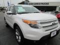 White Platinum Tri-Coat 2013 Ford Explorer Limited