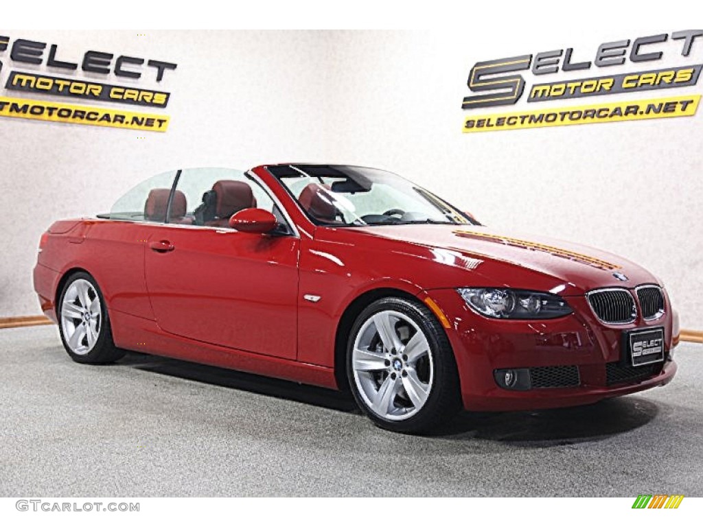 2008 3 Series 335i Convertible - Crimson Red / Coral Red/Black photo #4