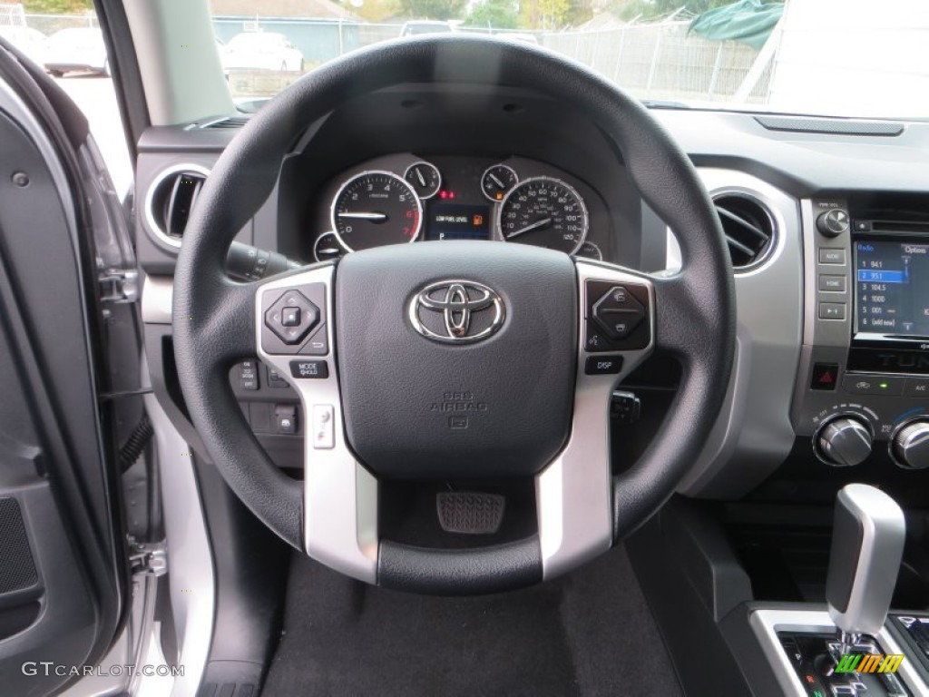 2014 Toyota Tundra TSS CrewMax Black Steering Wheel Photo #90410640