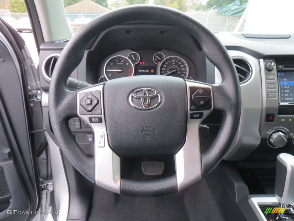 2014 Toyota Tundra TSS CrewMax Black Steering Wheel Photo #90410664