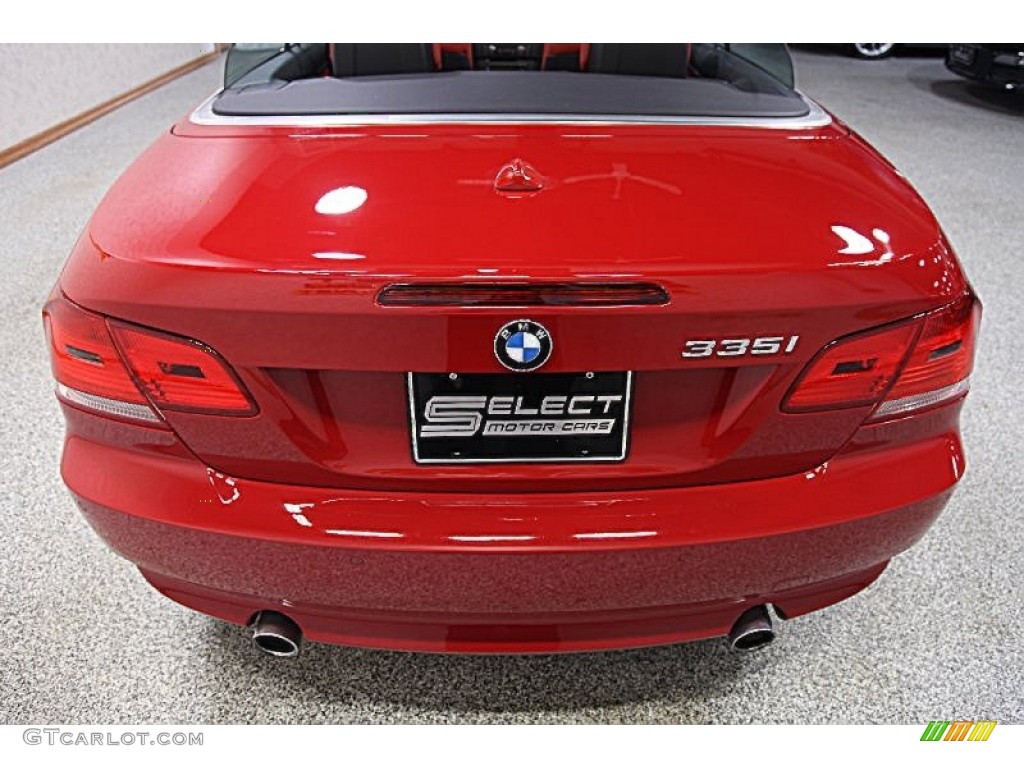 2008 3 Series 335i Convertible - Crimson Red / Coral Red/Black photo #6