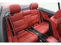 2008 BMW 3 Series Coral Red/Black Interior Rear Seat Photo