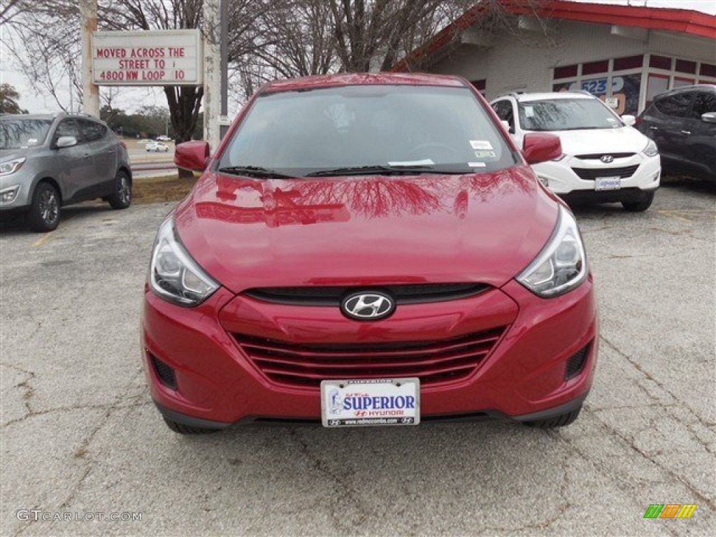 2014 Tucson GLS - Garnet Red / Beige photo #2