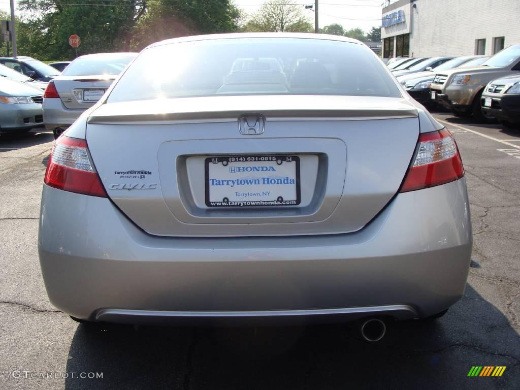 2006 Civic EX Coupe - Alabaster Silver Metallic / Gray photo #5