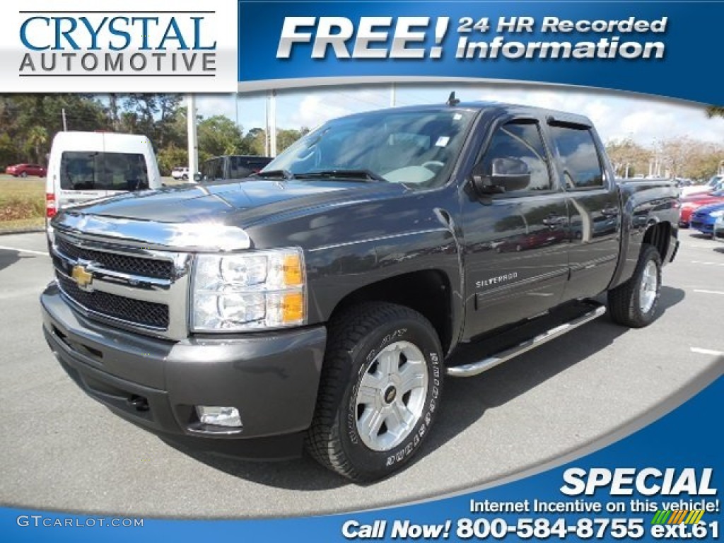 2011 Silverado 1500 LTZ Crew Cab - Taupe Gray Metallic / Light Titanium/Dark Titanium photo #1