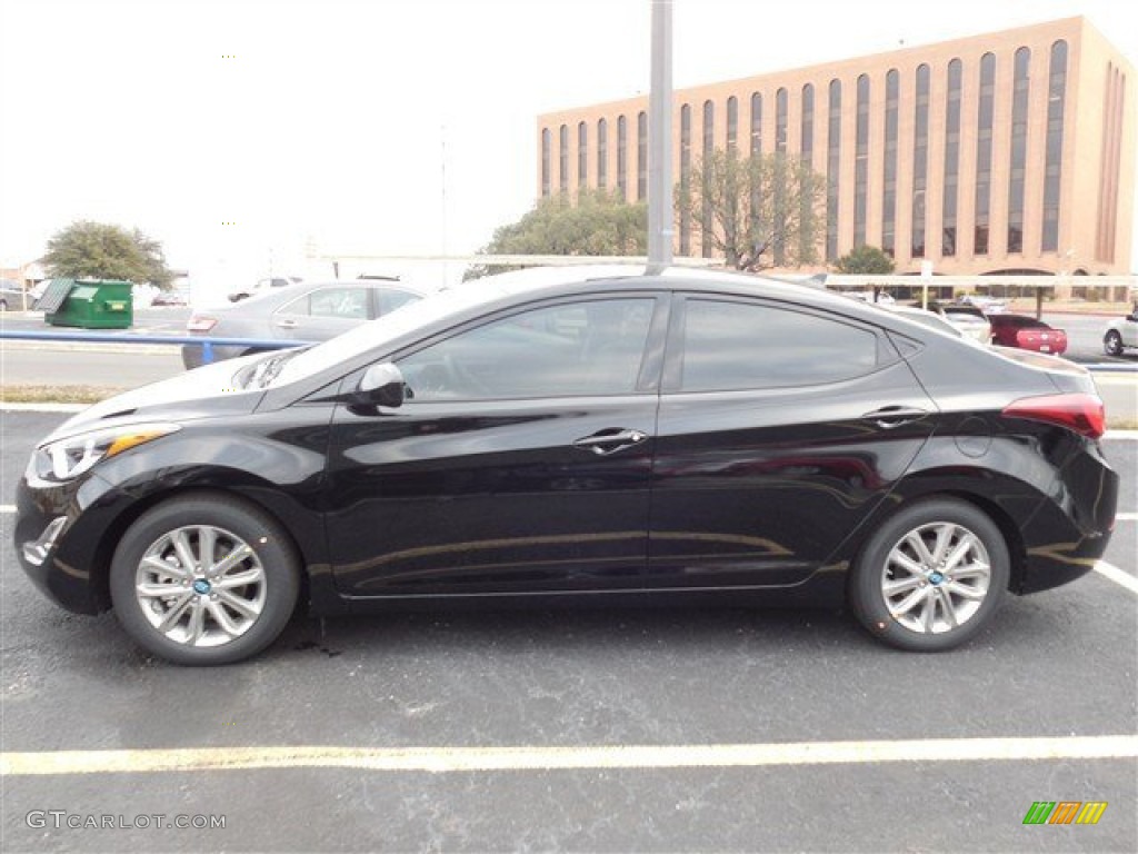 Black 2014 Hyundai Elantra SE Sedan Exterior Photo #90412428