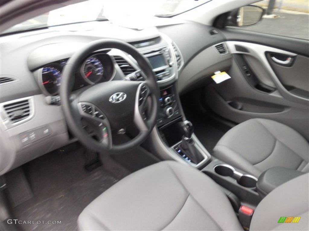 2014 Elantra Limited Sedan - Black / Gray photo #6