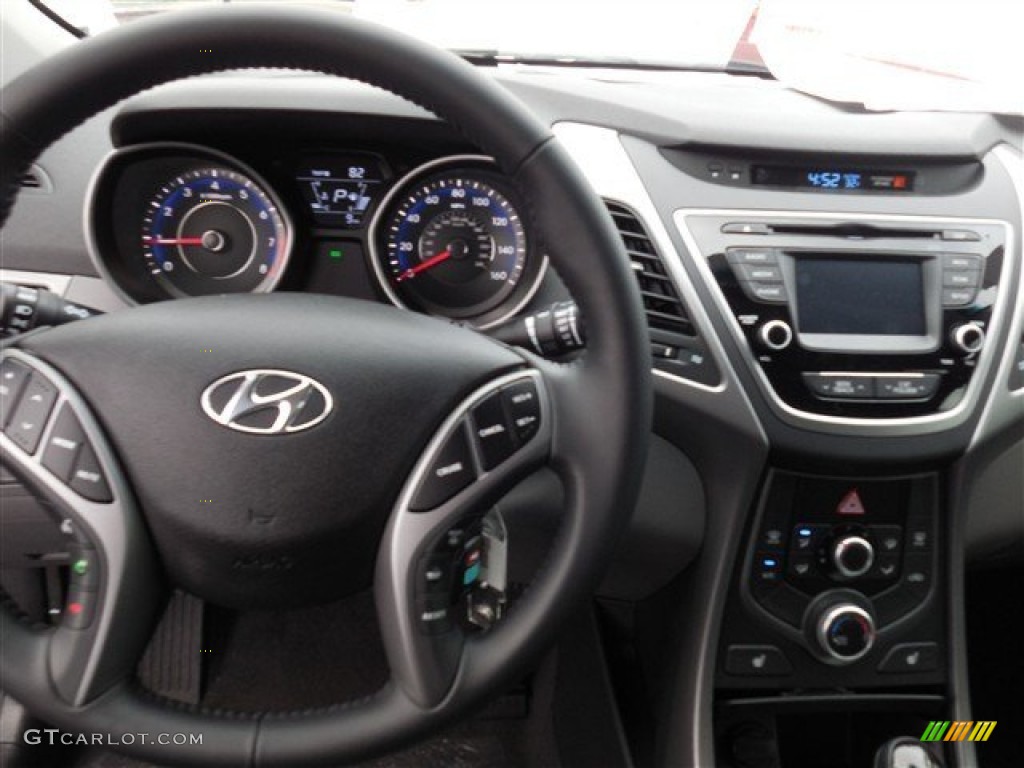 2014 Elantra Limited Sedan - Black / Gray photo #7
