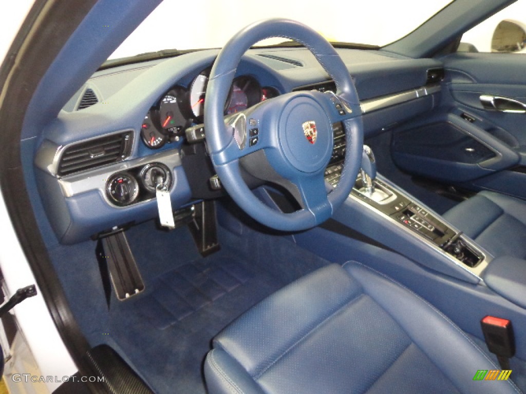 Sea Blue Interior 2012 Porsche 911 Carrera S Coupe Photo #90413811
