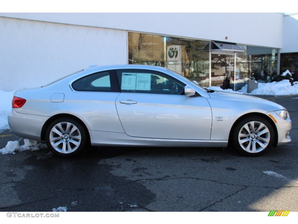 2013 3 Series 328i xDrive Coupe - Titanium Silver Metallic / Black photo #2