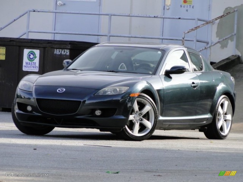 2004 RX-8 Sport - Nordic Green Mica / Black photo #1