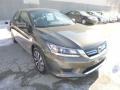 2014 Hematite Metallic Honda Accord Hybrid EX-L Sedan  photo #7