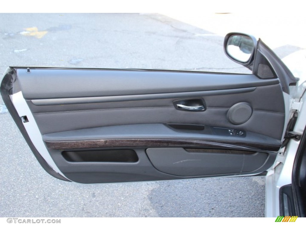 2013 BMW 3 Series 328i xDrive Coupe Black Door Panel Photo #90414117