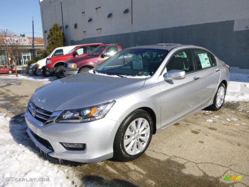 2014 Accord EX-L Sedan - Alabaster Silver Metallic / Gray photo #1