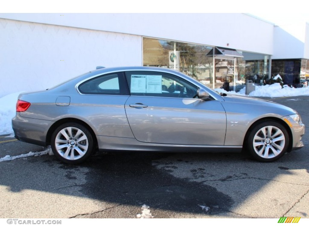 2013 3 Series 328i xDrive Coupe - Space Gray Metallic / Black photo #2