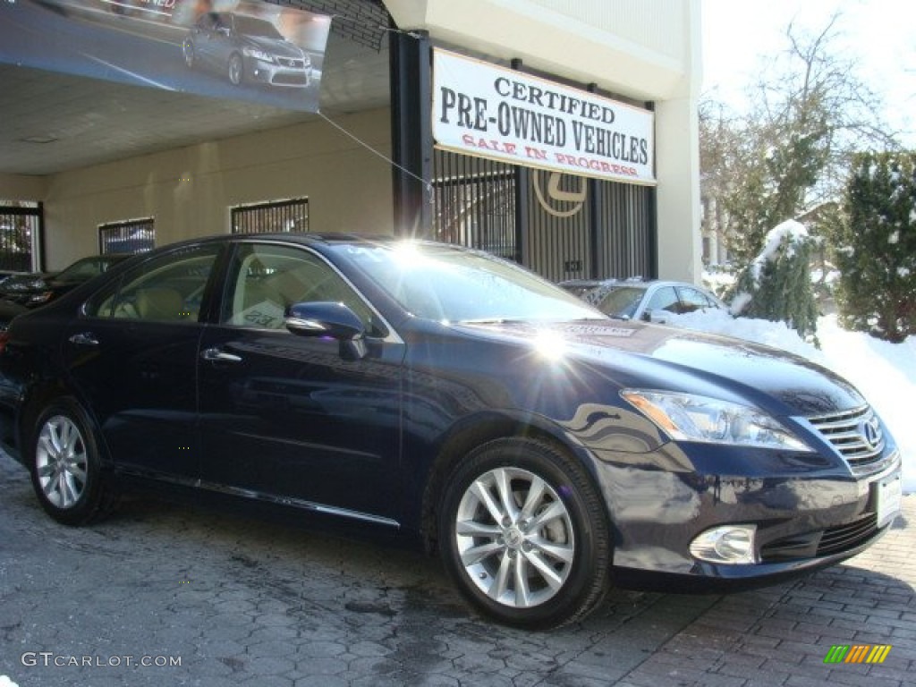 2011 ES 350 - Deep Sea Blue Mica / Parchment photo #3