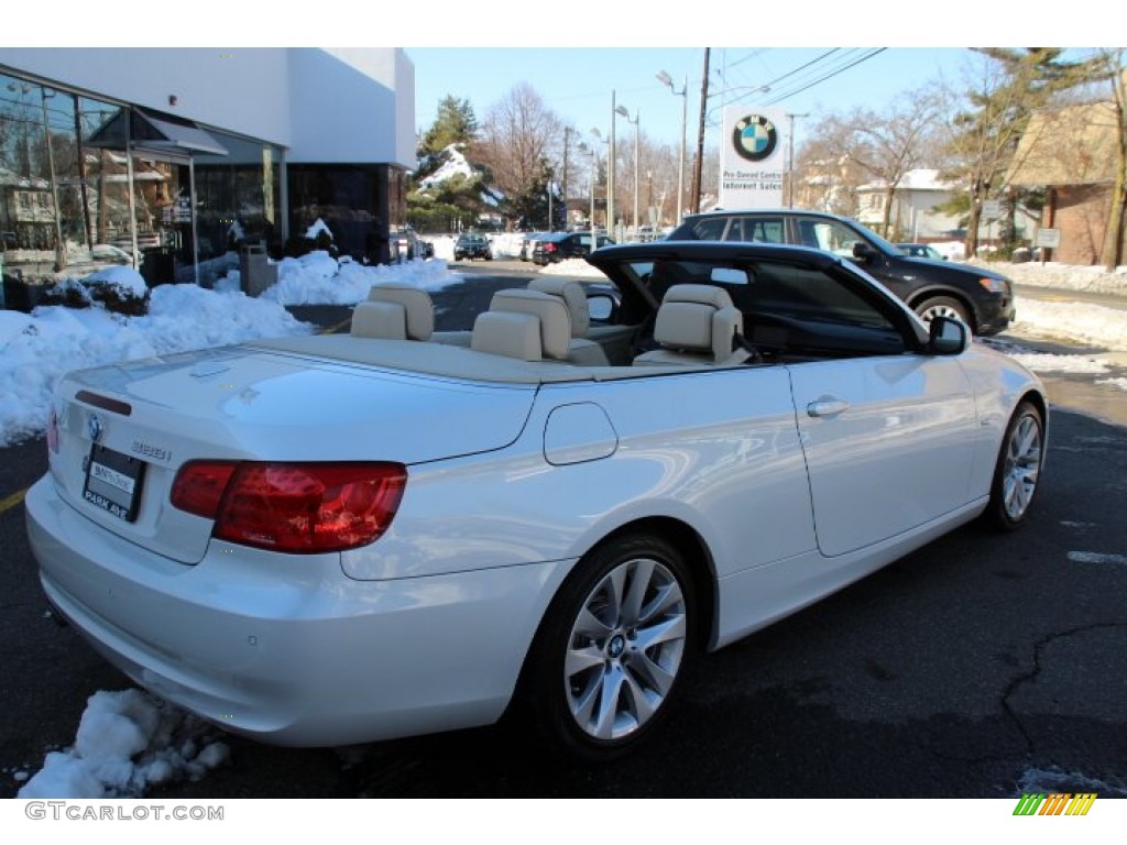 2013 3 Series 328i Convertible - Mineral White Metallic / Cream Beige photo #3