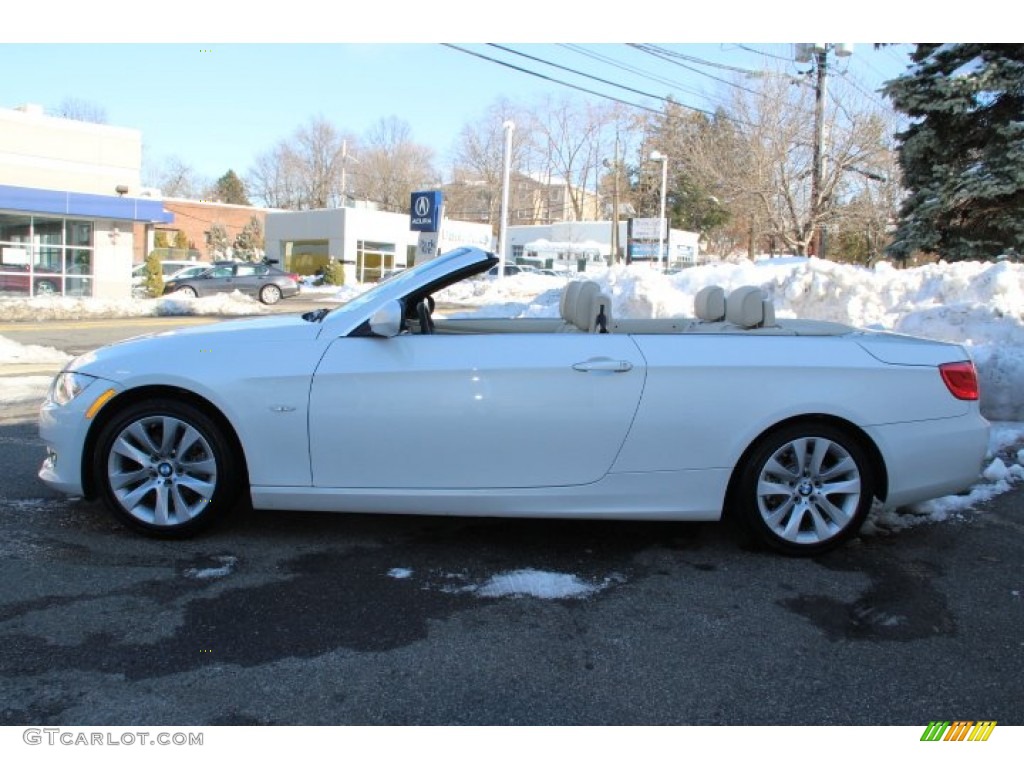 2013 3 Series 328i Convertible - Mineral White Metallic / Cream Beige photo #5