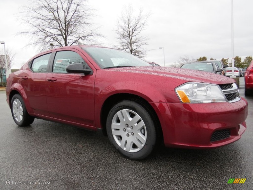 Deep Cherry Red Crystal Pearl 2014 Dodge Avenger SE Exterior Photo #90416586