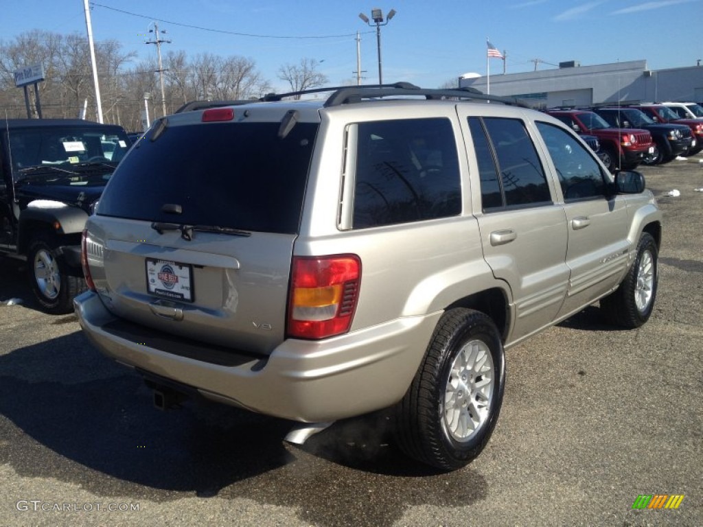 2004 Grand Cherokee Limited 4x4 - Light Khaki Metallic / Dark Slate Gray photo #22