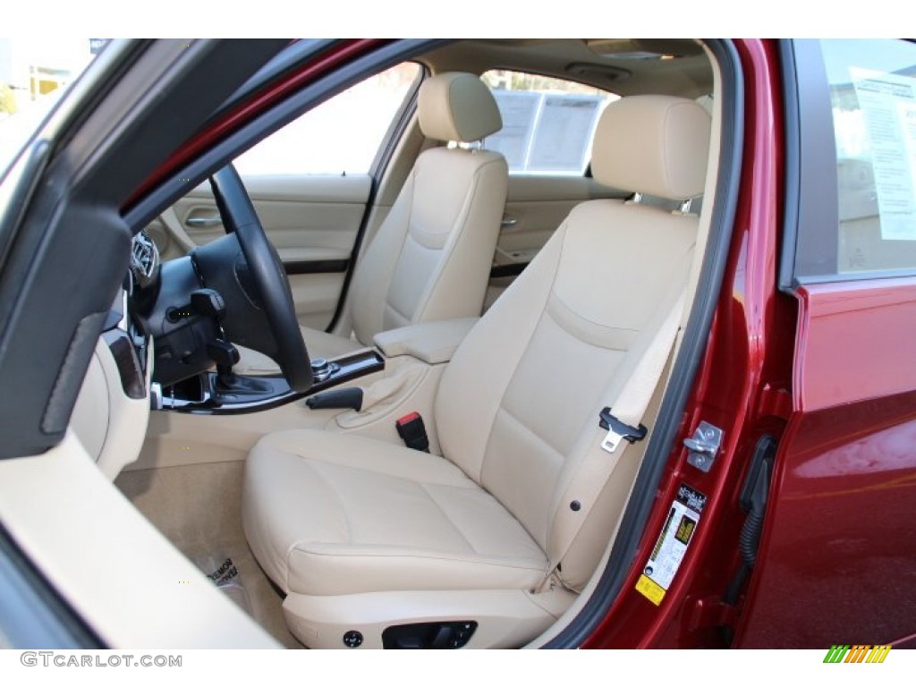 2011 3 Series 328i xDrive Sedan - Vermillion Red Metallic / Beige photo #11