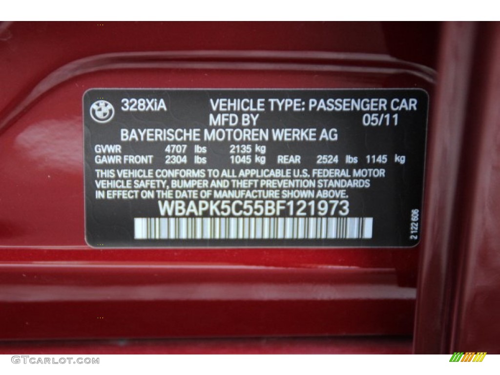2011 3 Series 328i xDrive Sedan - Vermillion Red Metallic / Beige photo #32