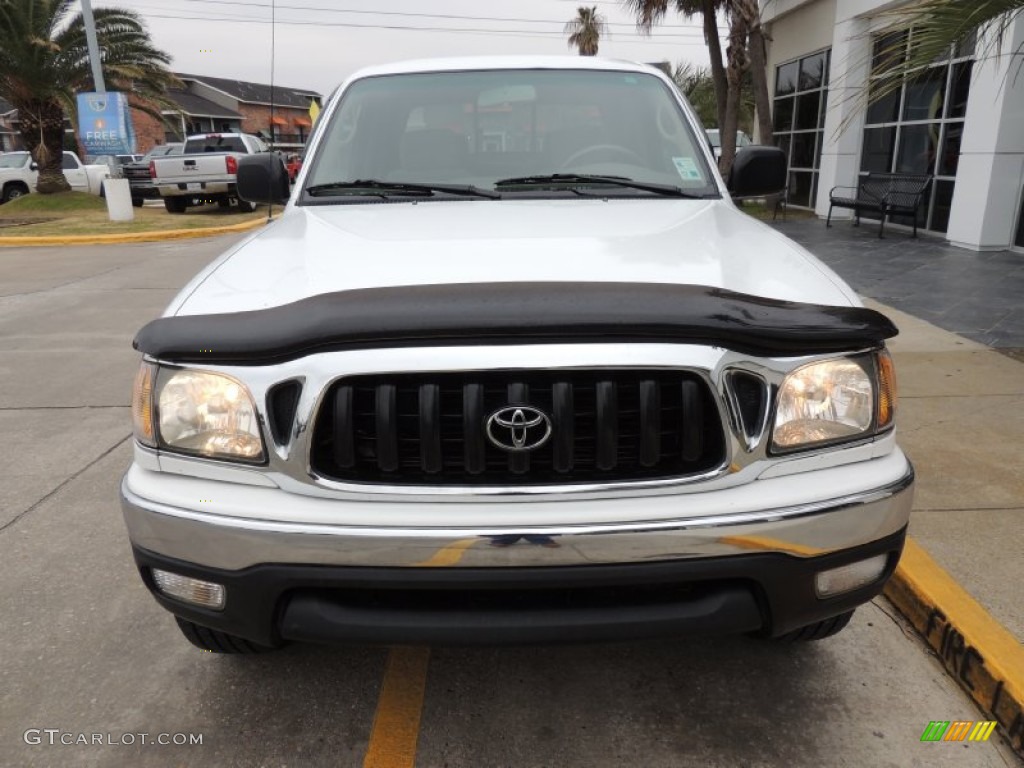 2002 Tacoma V6 PreRunner Double Cab - Super White / Oak photo #2