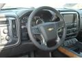 Jet Black 2014 Chevrolet Silverado 1500 LTZ Double Cab 4x4 Steering Wheel