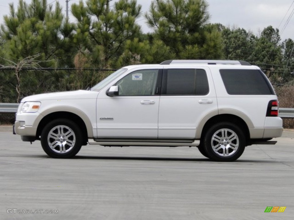 Oxford White 2007 Ford Explorer Eddie Bauer Exterior Photo #90421638